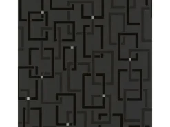 Bricoflor Moderne Tapete anthrazit Schwarz Geometrische Vliestapete mit Muster aus Vinyl Schwarze Wandtapete Ideal für Wohnzimmer und Küche