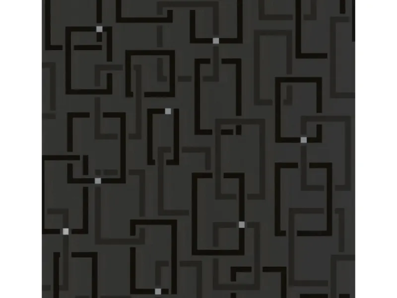 Bricoflor Moderne Tapete anthrazit Schwarz Geometrische Vliestapete mit Muster aus Vinyl Schwarze Wandtapete Ideal für Wohnzimmer und Küche