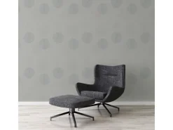 Bricoflor Moderne Tapete mit Silber Glitzer Effekt Graue Vliestapete mit Kreis Design Floral Vlies Mustertapete mit Vinyl Ideal für Wohnzimmer