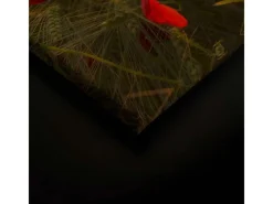 Bricoflor Mohnblumen Bild Auf Leinwand In Sonnenuntergang Wandbild Mit Blumenwiese Für Schlafzimmer Und Küche 90 X 60 Cm