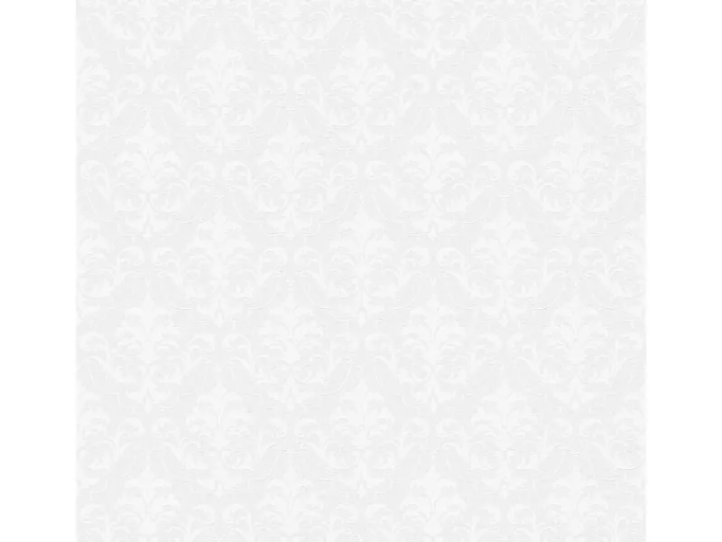 Bricoflor Ornament Vliestapete Weiß Elegante Tapete mit Barock Muster zum überstreichen Romantische Vlies Barocktapete überstreichbar für Esszimmer