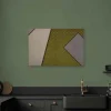 Bricoflor Pop Art Leinwand Bild Im Grafik Stil Modernes Wandbild Mit Geometrischem Muster In Grün Und Grau Grafikdesign Leinwandbild Für Büro
