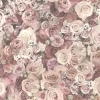 Bricoflor Rosen Tapete in Rosa Vintage Blumentapete im Shabby Chic Ideal für Schlafzimmer Romantische Rosentapete in Altrosa und Creme