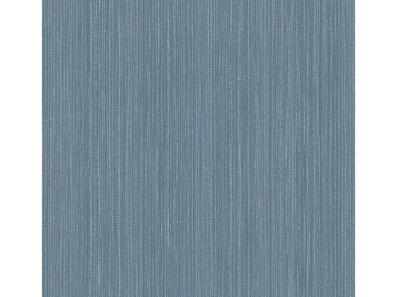 Bricoflor Schlichte Tapete Taubenblau Silber Moderne Vliestapete mit Linien Ideal für Wohnzimmer und Schlafzimmer