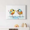 Hot Bricoflor Süße Maus Bild Bunt Leinwand Bild Mit Mäusen In Moderner Kunst Stil Für Kinderzimmer Und Küche Buntes Wandbild Mit Tieren In Aquarell Optik