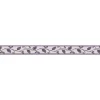 Bricoflor Selbstklebende Tapetenbordüre in Lila Blätter Bordüre Ideal für Küche und Badezimmer Florale Wandbordüre aus Vlies und Vinyl