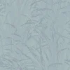 Best Bricoflor Skandinavische Tapete Mit Binsengras Design Vlies Mustertapete In Grau Blau Moderne Vliestapete Mit Blätter Muster