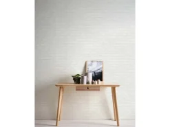 Bricoflor Steintapete in 3D Optik Weiß überstreichbare Tapete in Steinoptik Vlies Strukturtapete zum überstreichen