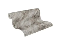 New Bricoflor Tapete Marmor Grau Ideal für Wohnzimmer und Küche Moderne Vliestapete in Marmoroptik mit Vinyl Struktur Abwaschbar