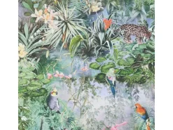 Clearance Bricoflor Tapete Mit Papagei In Dschungel Bunte Vliestapete Mit Regenwald Vlies Wandtapete Mit Kakadu Und Leopard Für Schlafzimmer