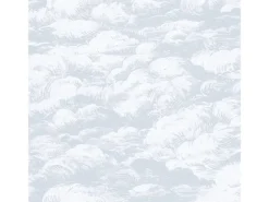 Hot Bricoflor Vlies Babytapete Grau Weiß Kinder und Schlafzimmer Tapete mit Wolken Gezeichnet Skandinavische Vlies Mustertapete mit Himmel in Hellgrau