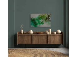 Online Bricoflor Wandbild Grün Abstrakt Für Wohnzimmer Und Büro Leinwandbild Geometrisch Mit Pixeln In 90 X 60 Cm Deko Bild Farbverlauf