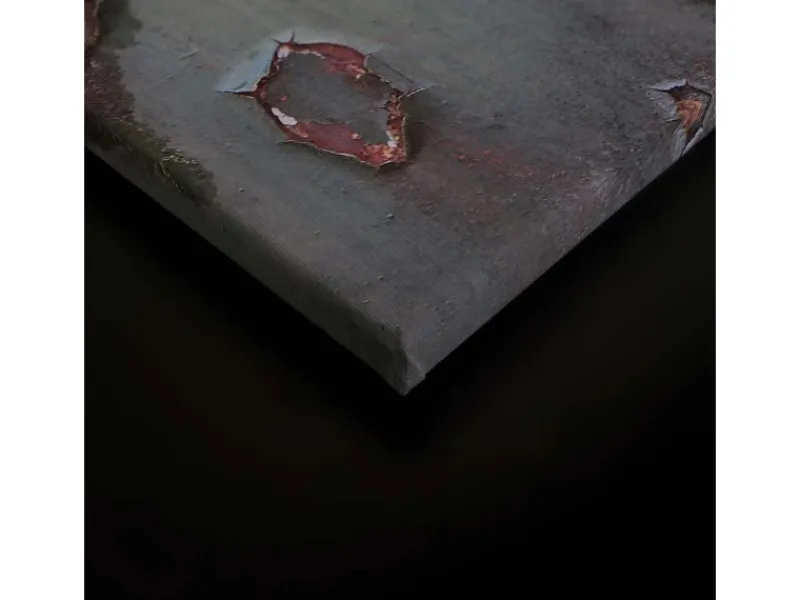 Outlet Bricoflor Wandbild In Metall Optik Grau Braun 90 X 60 Cm Leinwandbild Im Industrial Style Deko Bild In Rost Optik Für Wohnzimmer