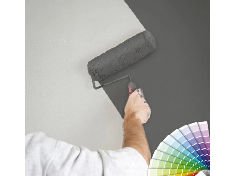 New Bricoflor Weiße Strukturtapete Schlicht Einfarbige Vliestapete mit Vinyl Struktur Effekt überstreichbar Helle Uni Tapete zum überstreichen für Diele