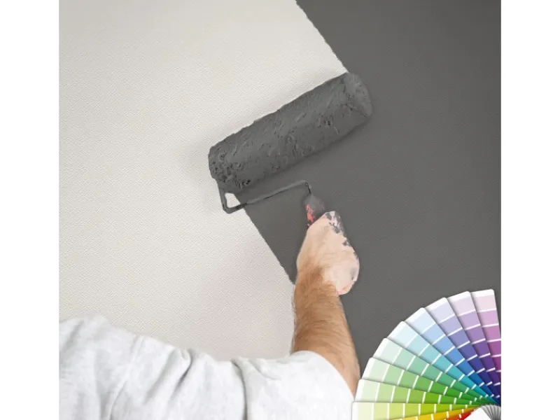 Hot Bricoflor Weiße Tapete überstreichbar Uni Vliestapete Schlicht Ideal zum überstreichen Einfarbige Vlies Wandtapete Hell für Wohnzimmer und Küche