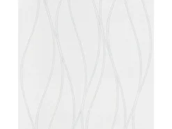 Sale Bricoflor Weiße Vliestapete mit Muster Geschwungene Linien Tapete überstreichbar Gemusterte Vlies Wandtapete Schlicht für Schlafzimmer und Esszimmer