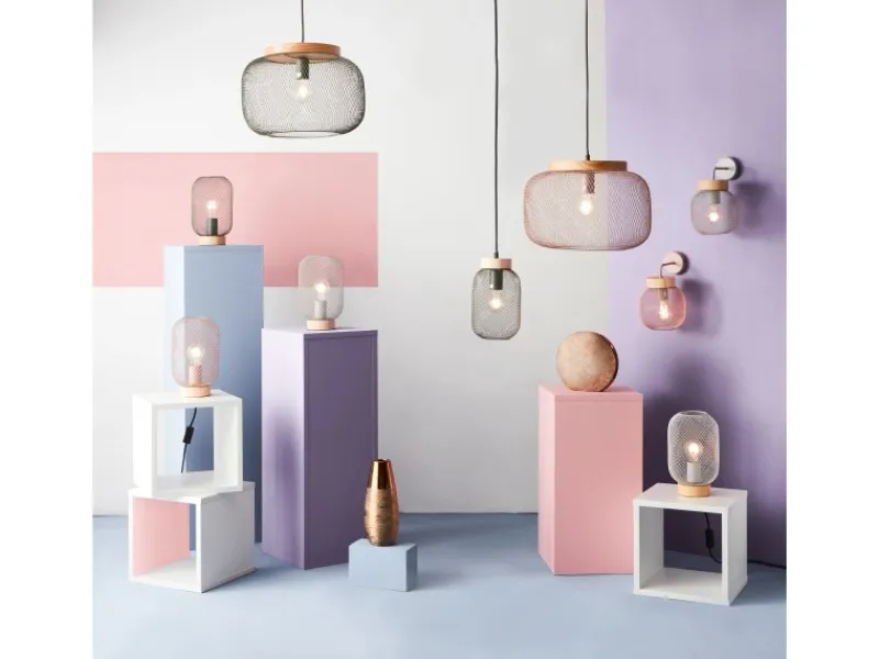 Brilliant Tischleuchte Giada 26,5 cm x 16 cm x 16 cm Oliv Grün FSC®