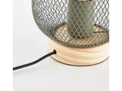 Brilliant Tischleuchte Giada 26,5 cm x 16 cm x 16 cm Oliv Grün FSC®