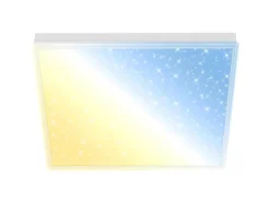 Outlet Brilo CCT LED Panel 21 W Sternenhimmel Rahmenlos mit Leuchtkante 38 cm Weiß