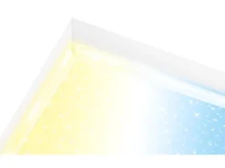 Outlet Brilo CCT LED Panel 21 W Sternenhimmel Rahmenlos mit Leuchtkante 38 cm Weiß