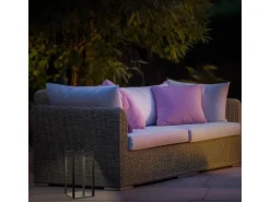 Brilo LED Laterne Luca Touch Dimmbar IP44 Spritzwassergeschützt