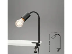 Best Briloner Klemmleuchte Krampo Schwarz