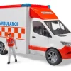 Bruder Spielzeug MB Sprinter Ambulanz mit Fahrer, Licht und Sound