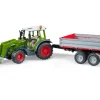 Clearance Bruder Spielzeug Miniatur-Traktor Fendt Vario 211 mit Frontlader u. Bordwandanh.