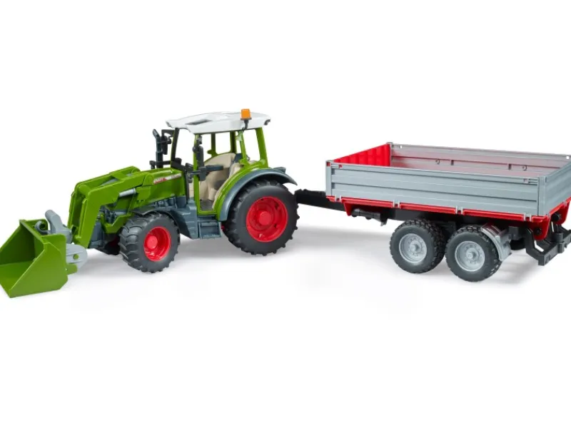 Clearance Bruder Spielzeug Miniatur-Traktor Fendt Vario 211 mit Frontlader u. Bordwandanh.