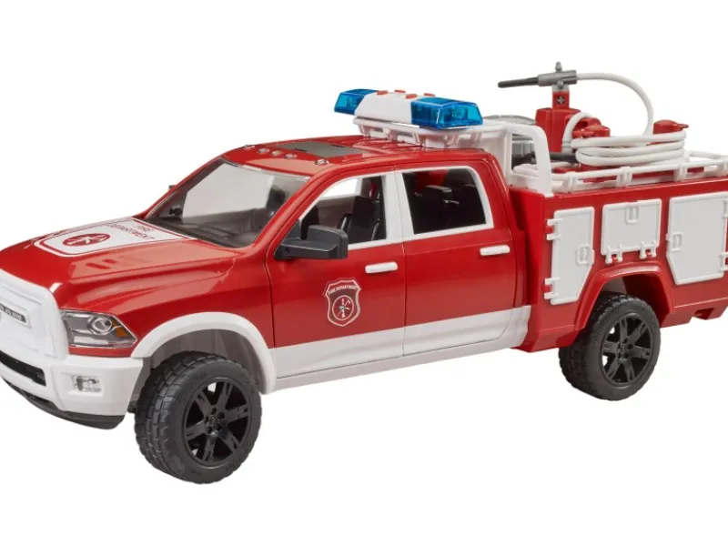 Discount Bruder Spielzeug RAM 2500 Feuerwehreinsatzwagen mit Licht und Sound