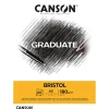 Hot CANSON Graduate Bristol Papier sehr glatt A5 Hellweiß 20 Blatt