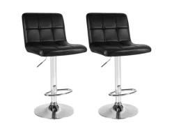 CCLIFE 2er Set Barhocker Hocker Höhenverstellbar 62cm-82cm