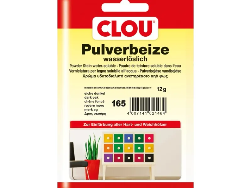 New CLOU Pulverbeize 12 g Eiche Dunkel
