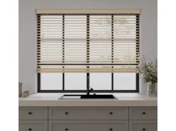 Cocoon Home Concepts Holz Jalousien 80 x 175 50mm Lamellen Naturel