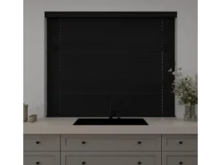 Outlet Cocoon Home Concepts Holz Jalousien 220 x 175 50mm Lamellen Schwarz