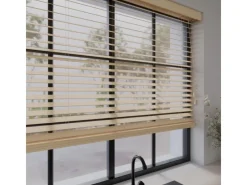 New Cocoon Home Concepts Holz Jalousien 70 x 175 50mm Lamellen Naturel