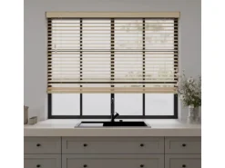 Cocoon Home Concepts Holz Jalousien 150 x 175 50mm Lamellen Naturel