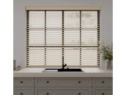 Cocoon Home Concepts Holz Jalousien 150 x 175 50mm Lamellen Naturel