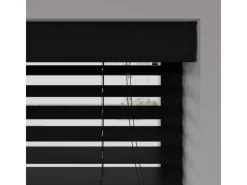 Cocoon Home Concepts Holz Jalousien 240 x 240 50mm Lamellen Schwarz