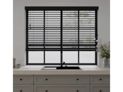 Online Cocoon Home Concepts Holz Jalousien 100 x 175 50mm Lamellen Schwarz