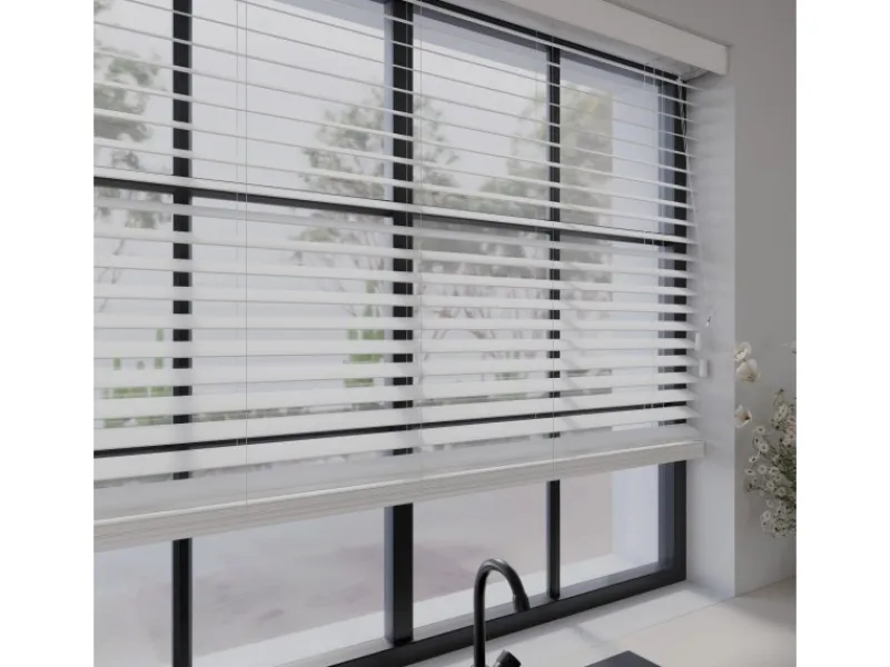 Cocoon Home Concepts Holz Jalousien 70 x 240 50mm Lamellen Weiß