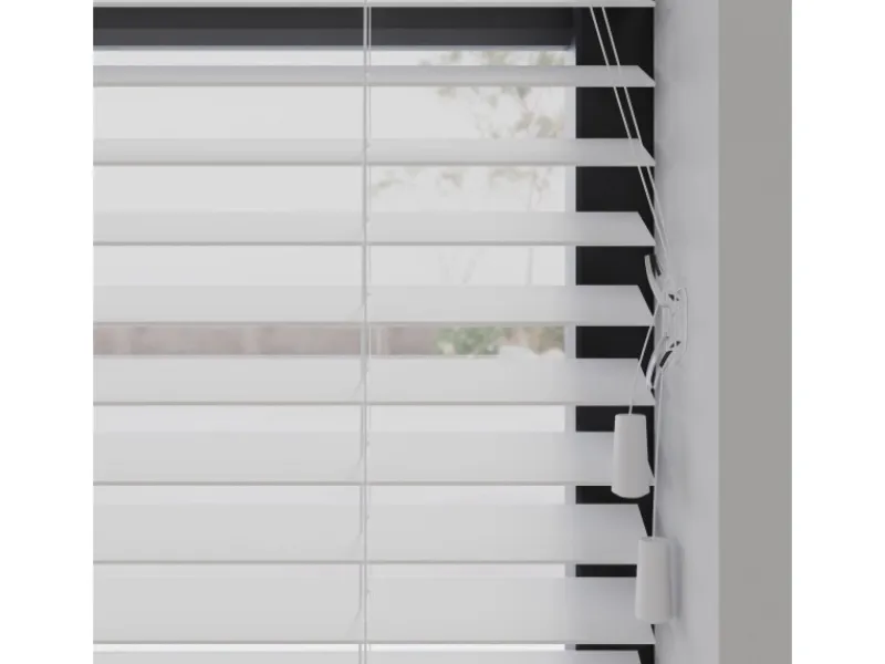 Cocoon Home Concepts Holz Jalousien 70 x 240 50mm Lamellen Weiß
