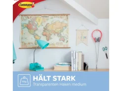 Outlet Command Haken-Set Mittelgroß Transparent 6 Stück