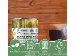 Clearance CONTURA Hartwachsöl Colorline FARBIG Fußbodenöl Parkettöl Möbelöl Holzöl 250ml 10 Frost White