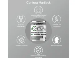 Outlet CONTURA Tischplattenlack Hartlack Treppenlack Lack & Universallack Grundierung Seidenglänzend 2,5 Liter