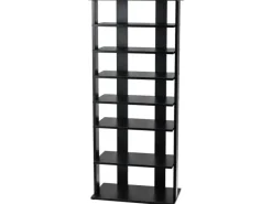 Costway 8 Stufiges Schuhregal Höhenverstellbar Holz Doppel