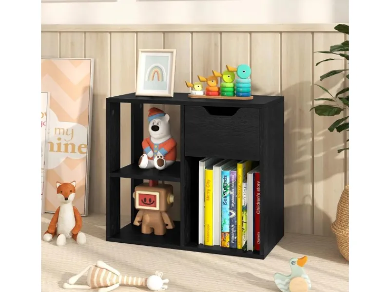 Costway Bücherregal Holz 60 x 30 x 53 cm