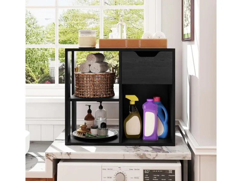 Costway Bücherregal Holz 60 x 30 x 53 cm