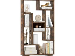 Costway Bücherregal mit 9 Fächern Standregal 120cm