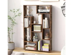 Costway Bücherregal mit 9 Fächern Standregal 120cm